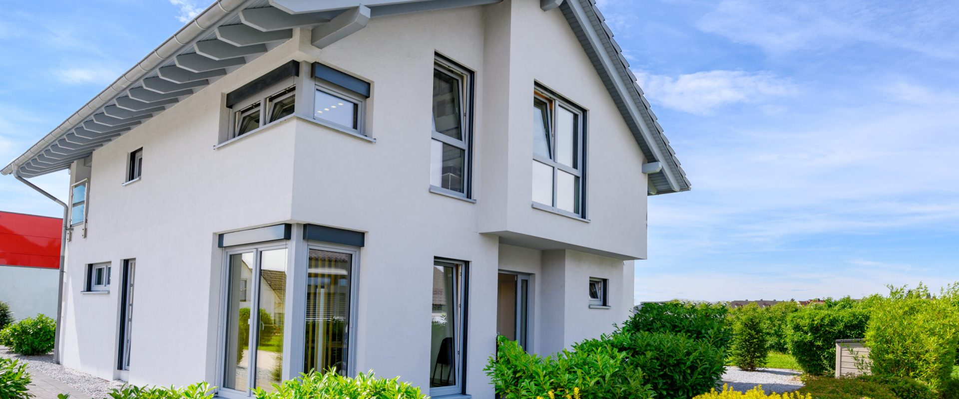 Fassade Einfamilienhaus modern stilvoll